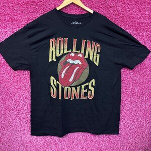 The Rolling Stones Hot Lips Logo Rock n Roll Band Tee 2XL